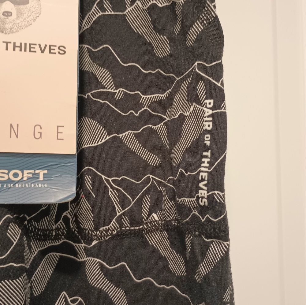 Black and White Patterned Joggers - Picture 5 of 5